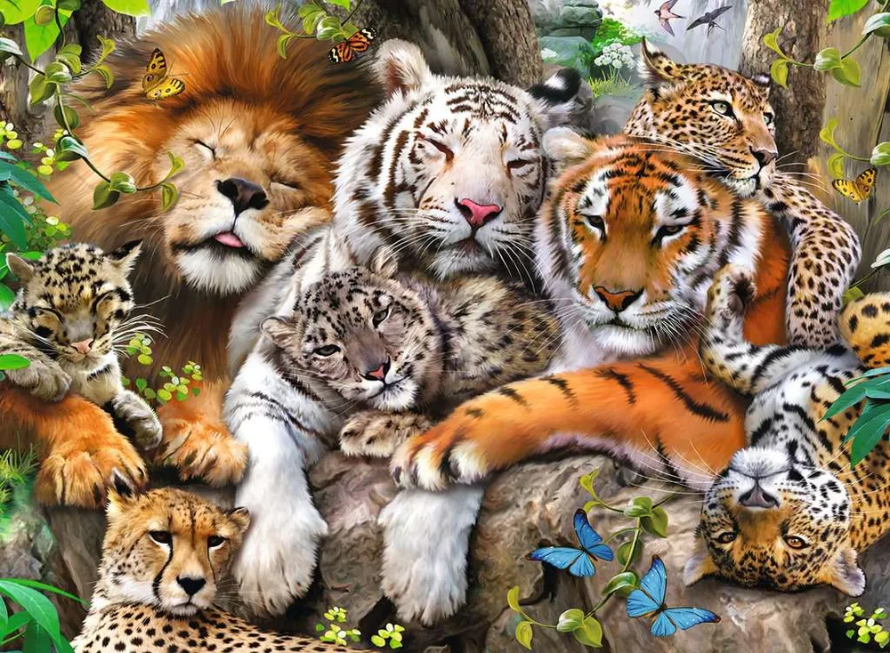 Tigers in Paradise​ | 🧩 Jigsaw Puzzle | Ravensburger