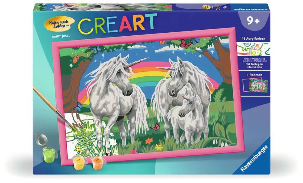 CreArt Glückliche Lamas | Malen nach Zahlen | Ravensburger