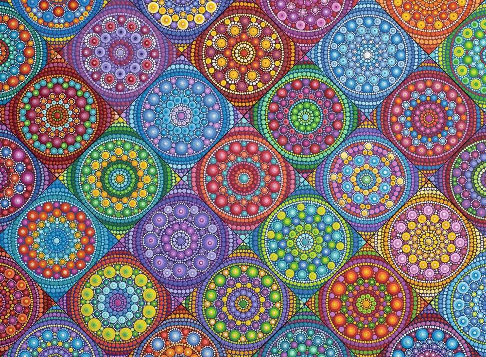 Radiating Rainbow Mandalas | 🧩 Jigsaw Puzzle | Ravensburger